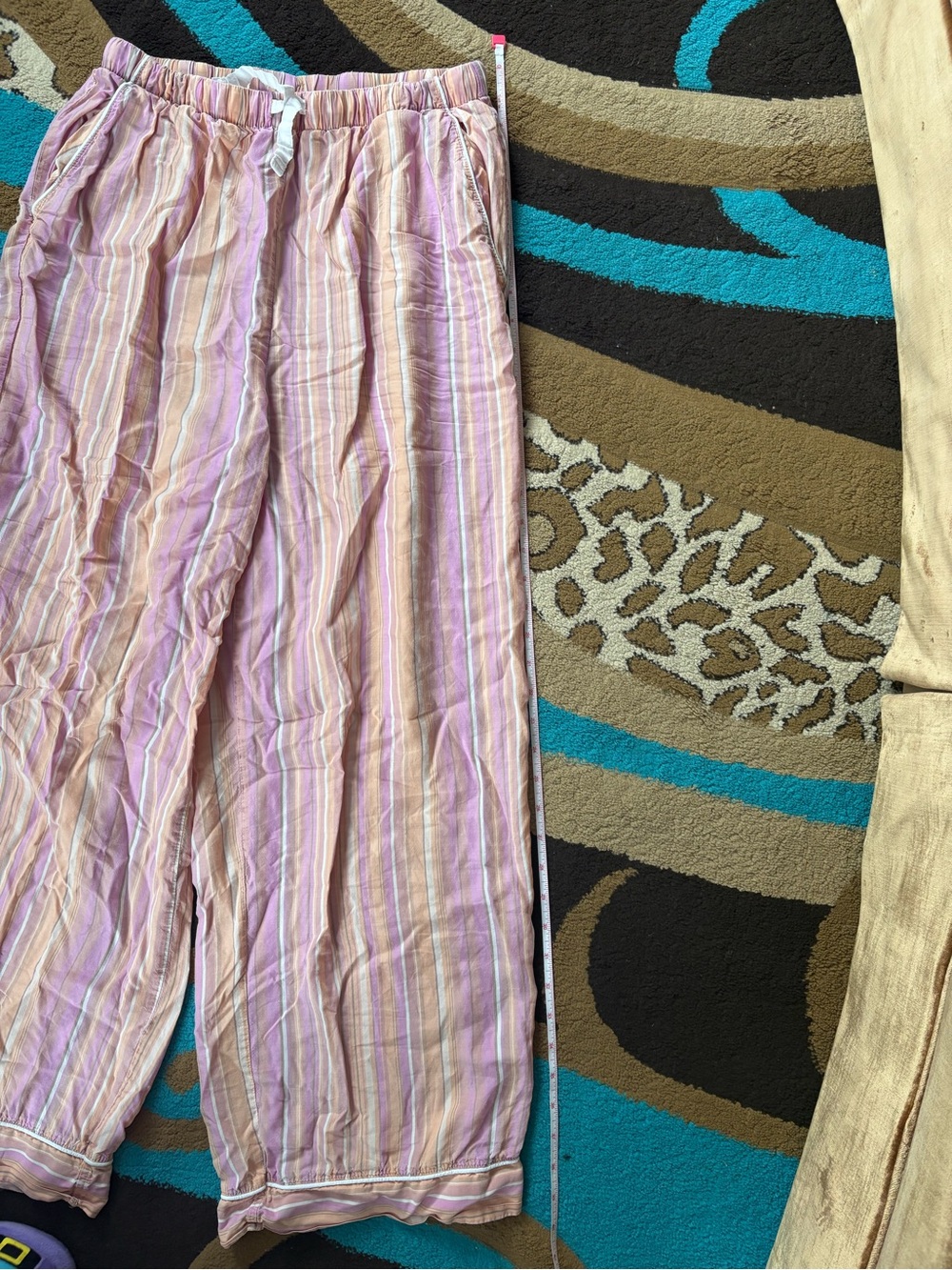 stars above Pink Orange & Cream Striped 3-Piece Pajama Set with Shorts and Pants - Picture 5 of 10